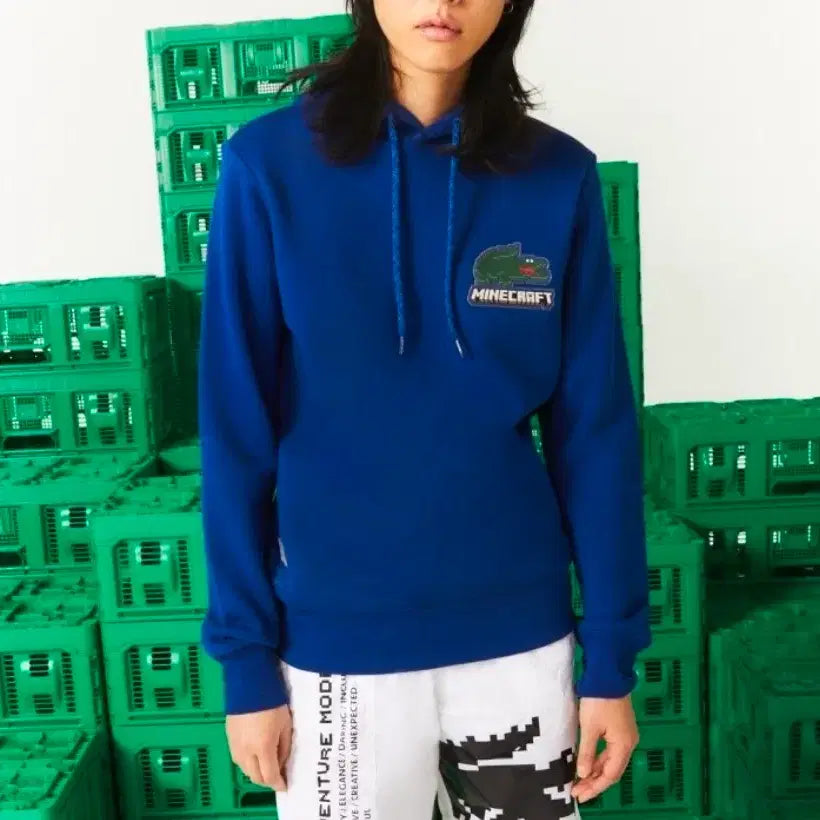 [BUNJANG] Lacoste Minecraft Top &amp; Bottom Set / [새상품] 라코스테 마인크래프트 상하의세트