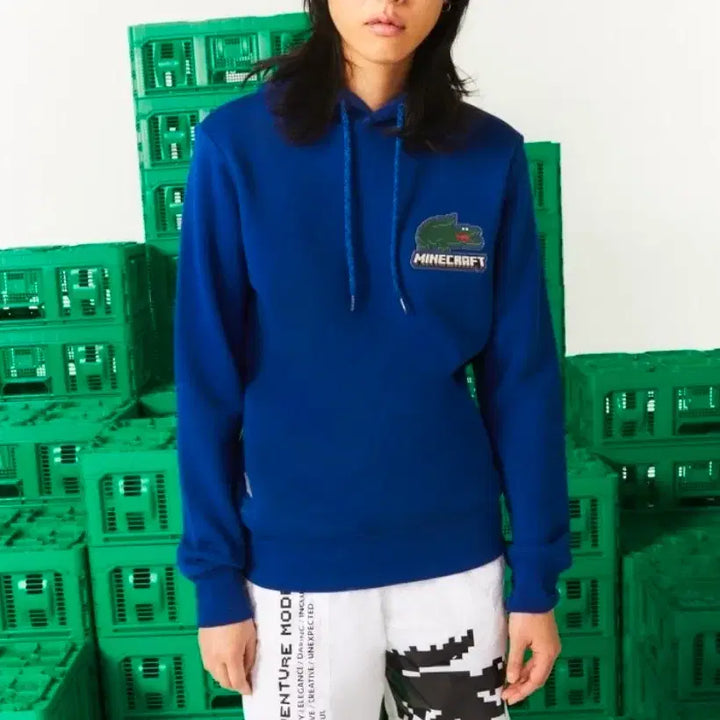 [BUNJANG] Lacoste Minecraft Top &amp; Bottom Set / [새상품] 라코스테 마인크래프트 상하의세트