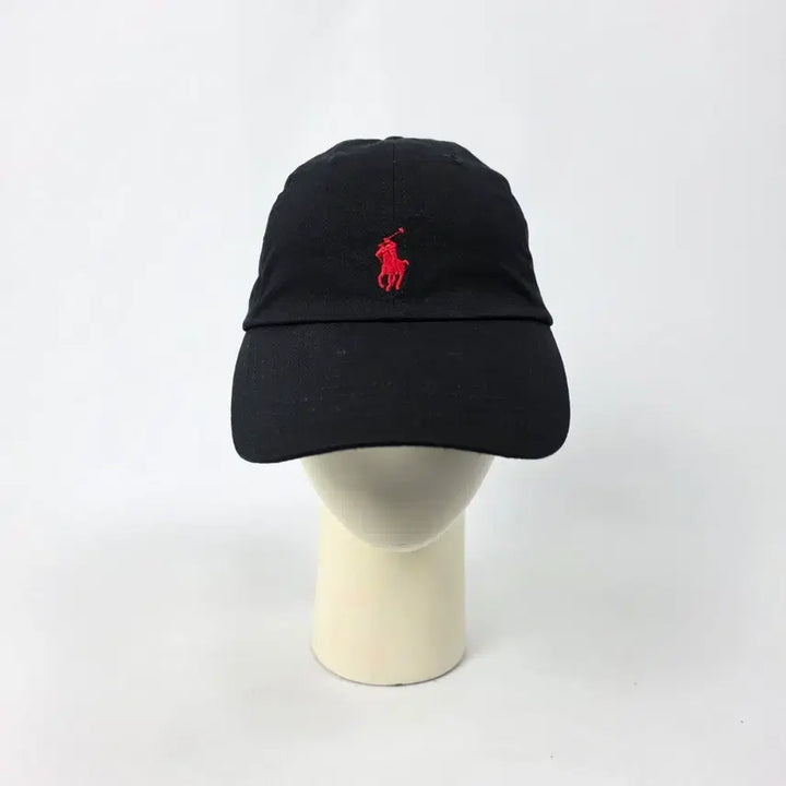[BUNJANG] Black Embroidered Red Logo Ball Cap / 블랙 자수레드로고 볼캡 모자 free. 0325