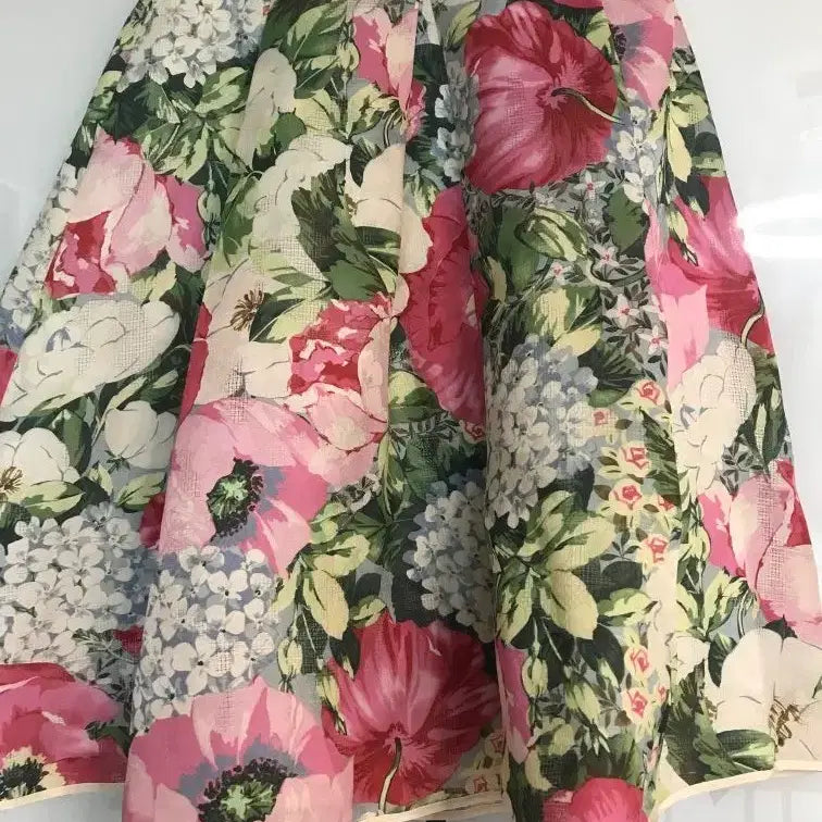 [BUNJANG] Bonpoint Preju Floral Pattern Silk Skirt / 레니본 쁘레쥬 스커트