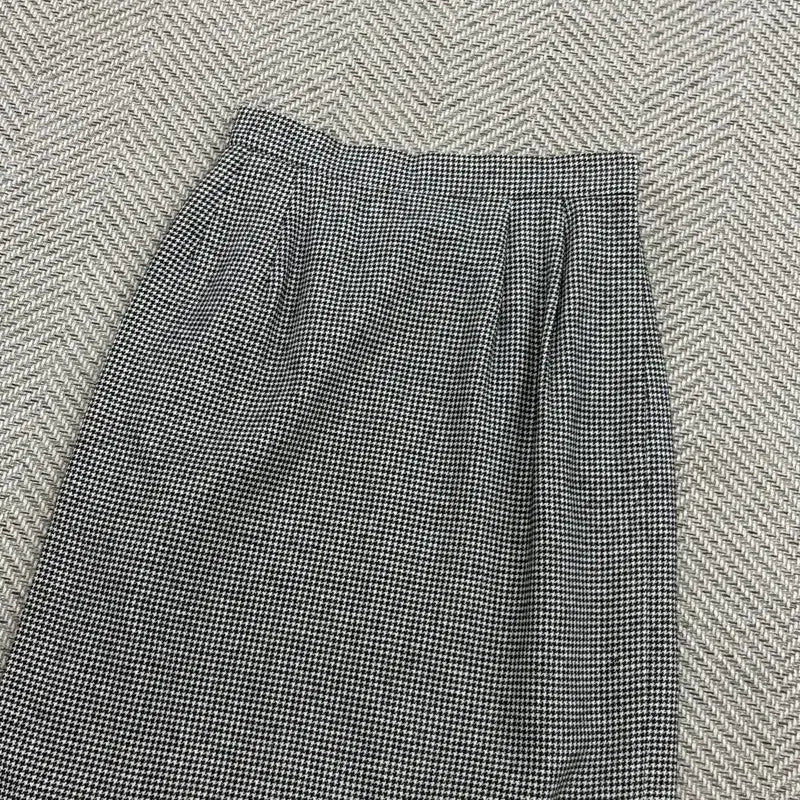 [BUNJANG] Saint Laurent Houndstooth Wool Skirt / 입생로랑 하운드투스 스커트 v3586