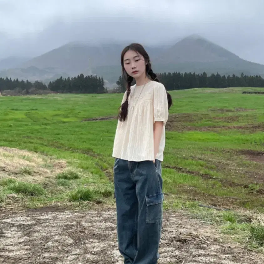 [BUNJANG] KimAhop Cargo Denim Pants / 김아홉 카고 데님 팬츠