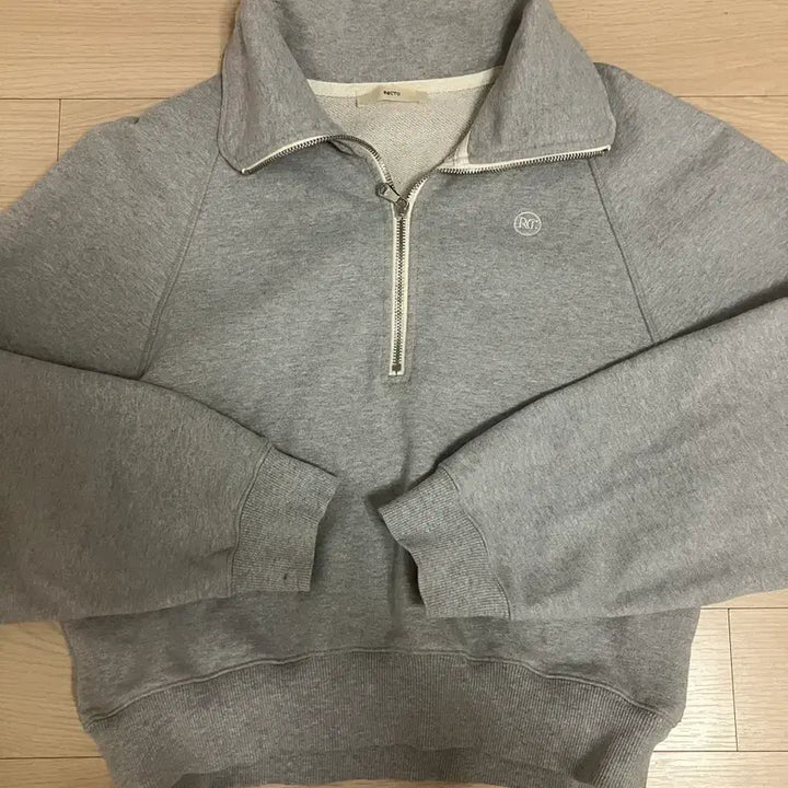 [BUNJANG] RECTO Half Zip-Up Sweatshirt Grey / 렉토 RECTO 하프집업 맨투맨 그레이