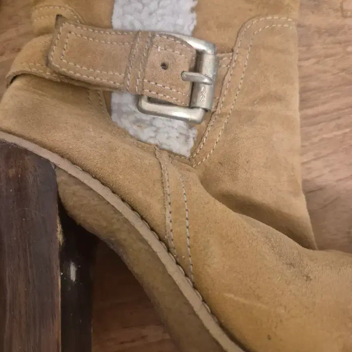 [BUNJANG] Michael Kors Suede Trimmed Long Boots / 마이클코어스 스웨이드 털 트리밍 롱 부츠 힐
