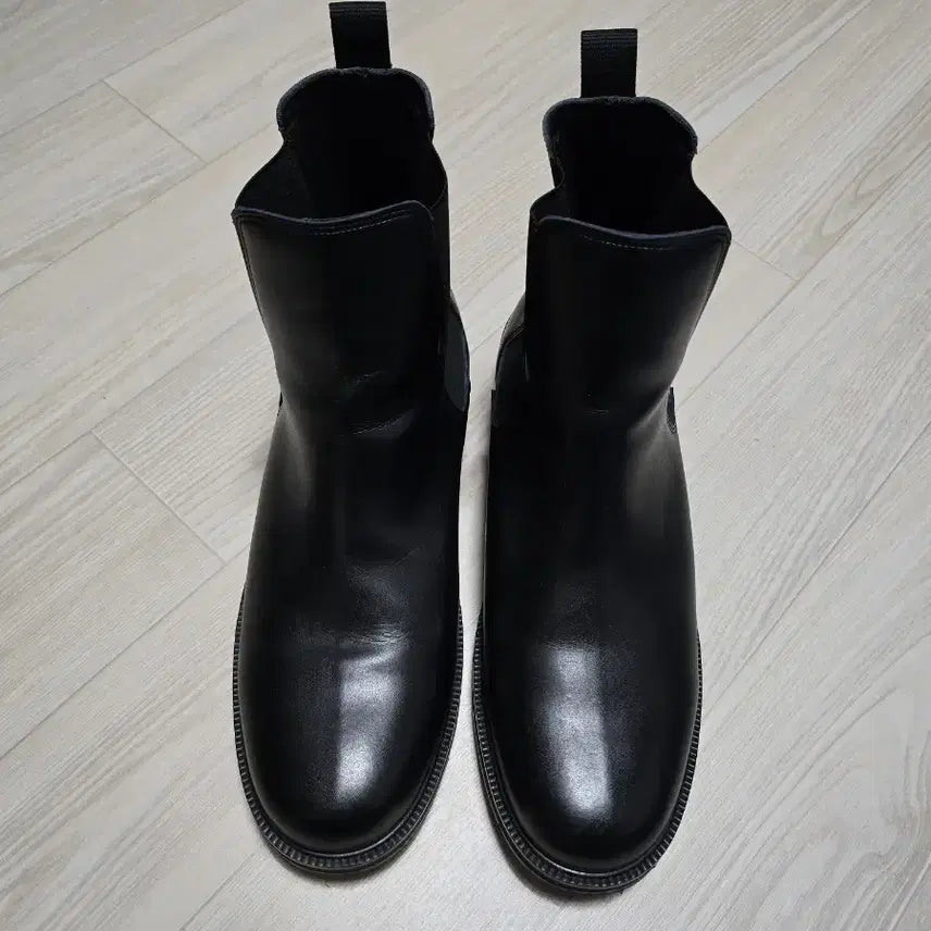 [BUNJANG] Black Leather Chelsea Boots / 블랙 레더 첼시 부츠