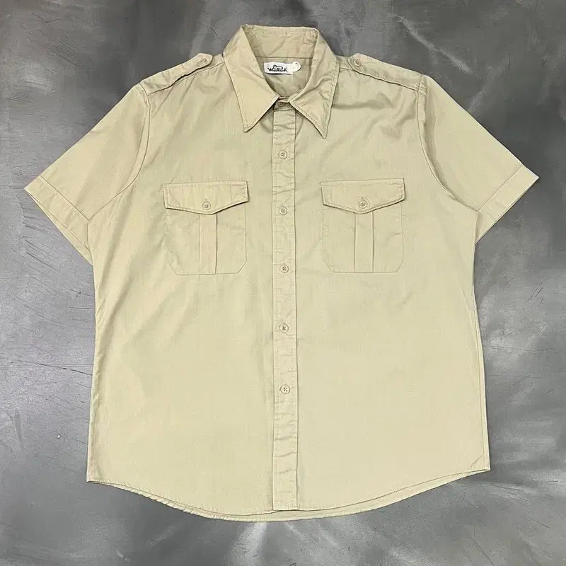 [BUNJANG] Woolrich Work Half Shirt / 울리치 워크 하프 셔츠 y16631