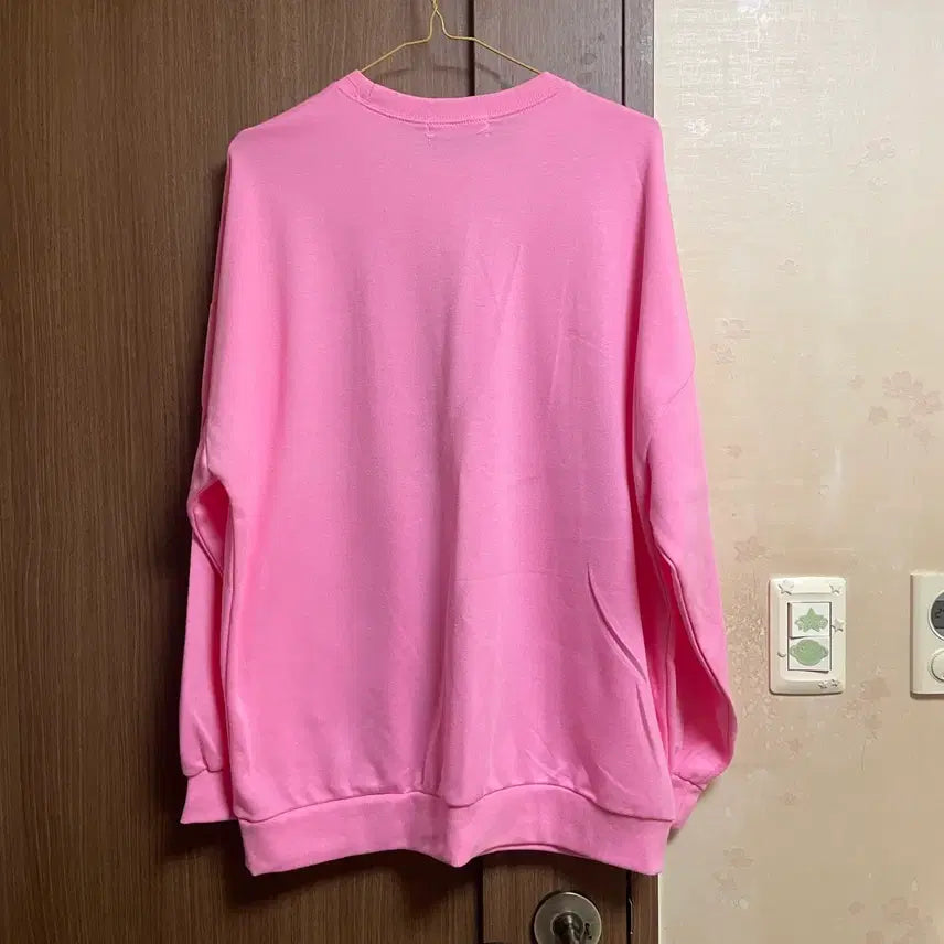 [BUNJANG] Pink Sweatshirt T-Shirt / 핑크 맨투맨 티셔츠
