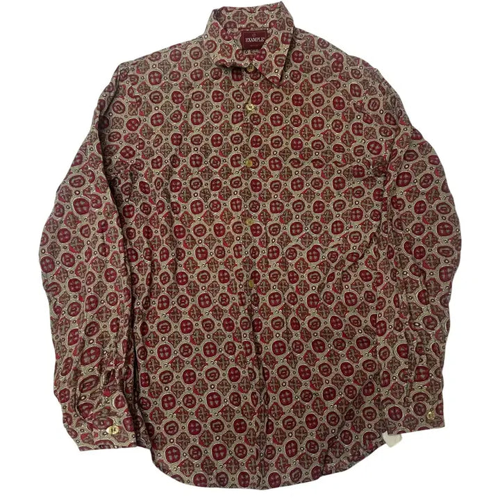 [BUNJANG] Missoni Vintage Red Pattern Shirt Size 95 / 미쏘니 빈티지 레드패턴셔츠 95