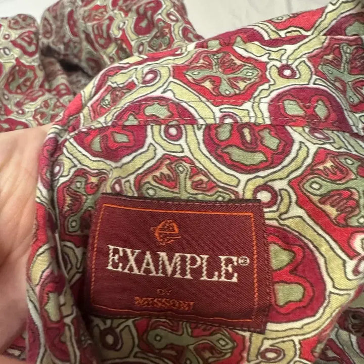 [BUNJANG] Missoni Vintage Red Pattern Shirt Size 95 / 미쏘니 빈티지 레드패턴셔츠 95