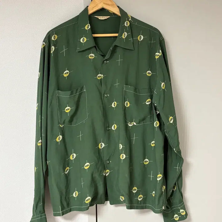 [BUNJANG] Etlaco Atomic Shirt Green Size 17 / 엣라코 아토믹 셔츠 그린 17