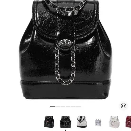 [BUNJANG] Cardinal Red Howa Bag Black Silver Hardware / 카디널레드 하우아백 블랙 은장