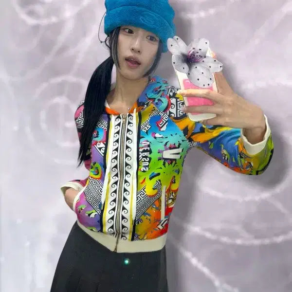 [BUNJANG] Versus Versace Printing Hooded Zip-Up / 베르수스 베르사체 프린팅 후드집업