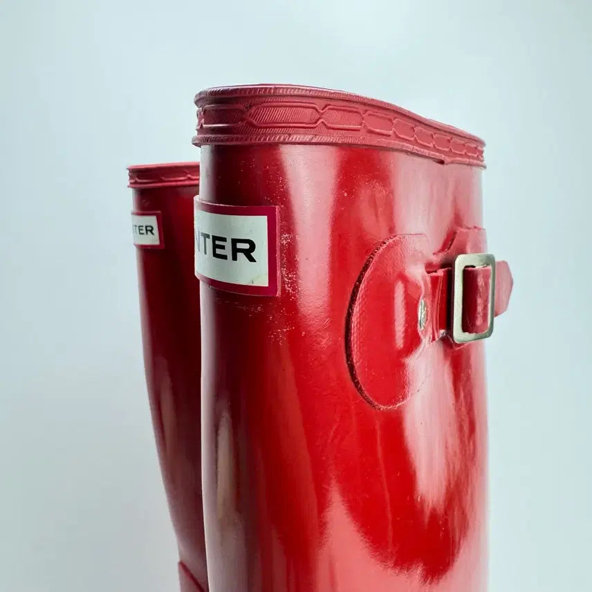 [BUNJANG] Hunter Original Gloss Tall Rain Boots Red 220mm / 220) Hunter 헌터 오리지널 글로스 톨 레인부츠
