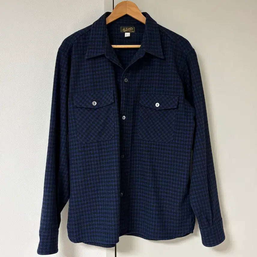 [BUNJANG] Atlarco Check Wool Shirt 16 1/2 / 엣라코 체크 울 셔츠 16 1/2