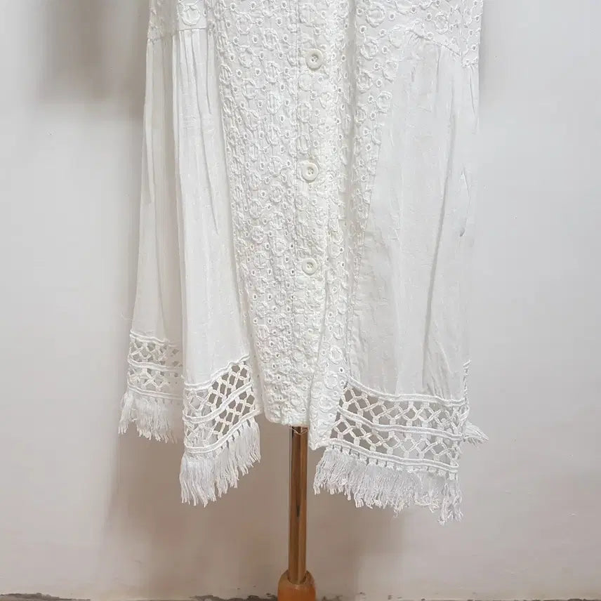 [BUNJANG] XuanWen White Dress Size 66 / 9443/XuanWen 여 66사이즈 화이트원피스/내옷방
