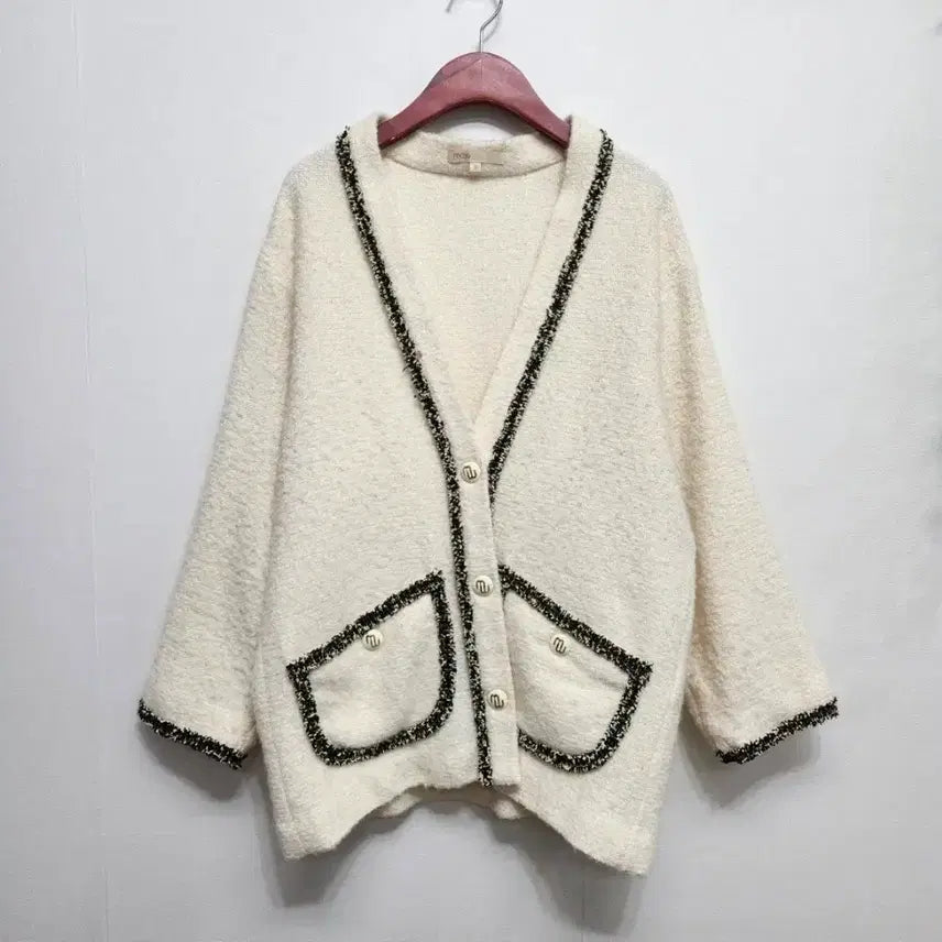 [BUNJANG] Maje Tweed Cardigan Jacket (Ivory) / 마쥬 maje  트위드 가디건 자켓