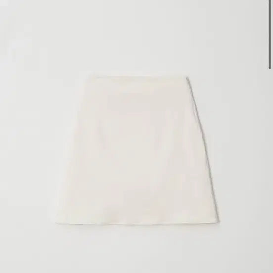 [BUNJANG] Letter &amp; Satin Midi Skirt - Ivory / 레터앤 새틴 미디 스커트 아이보리