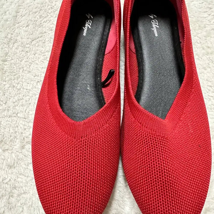 [BUNJANG] Shoopen Red Flat Shoes 240 / by Shoopen 빨간색 플랫슈즈 240