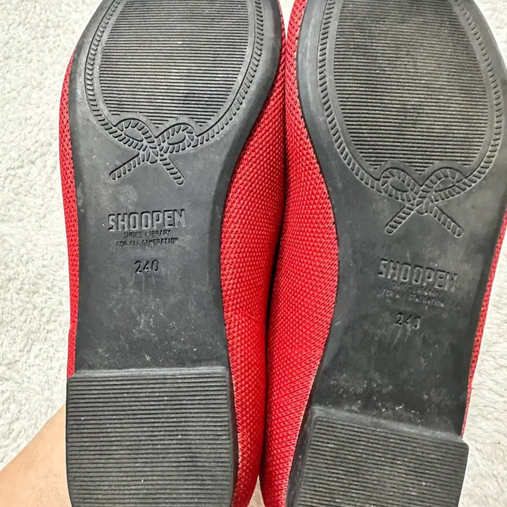 [BUNJANG] Shoopen Red Flat Shoes 240 / by Shoopen 빨간색 플랫슈즈 240