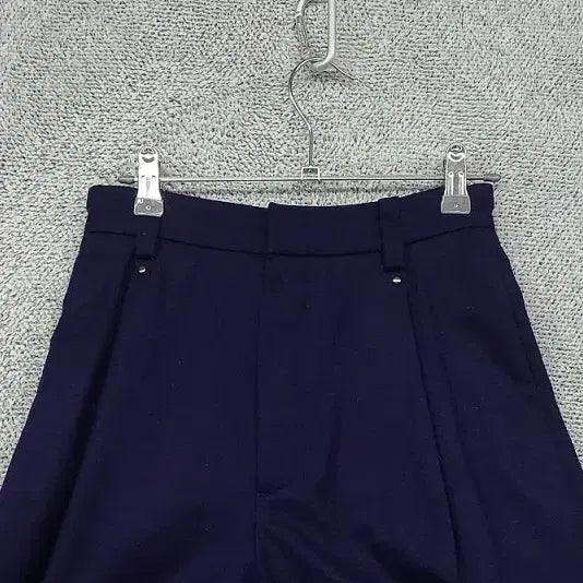 [BUNJANG] CHLOE High-Waisted Pumpkin Navy Wool Shorts / 끌로에 하이웨스트 펌킨 네이비 반바지 61-90