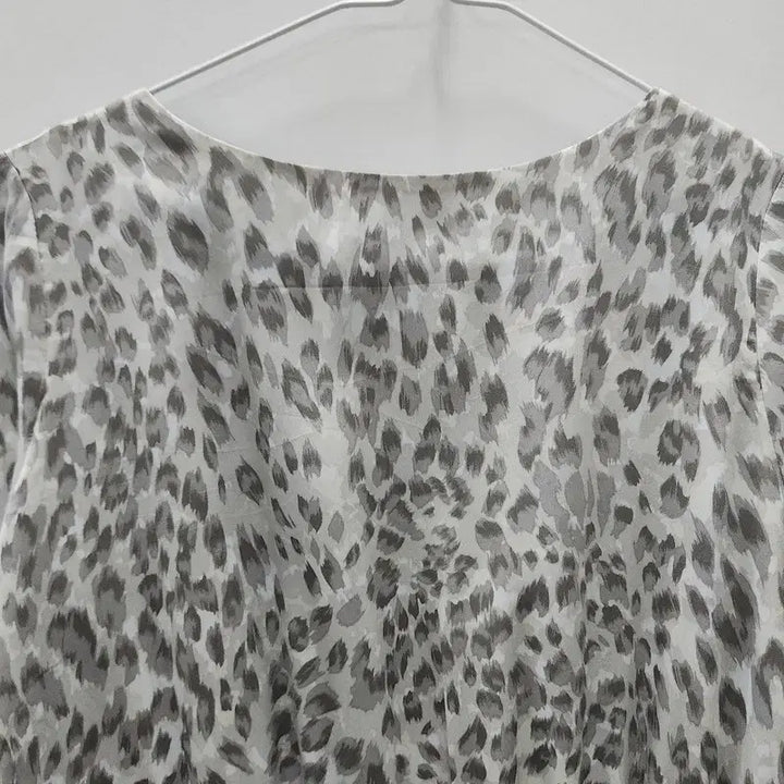 [BUNJANG] ALPHA CUBIC Vintage Leopard Light Gray Dress / ALPHA CUBIC 빈티지 실버 레오파드 라이트 그레이 원피스