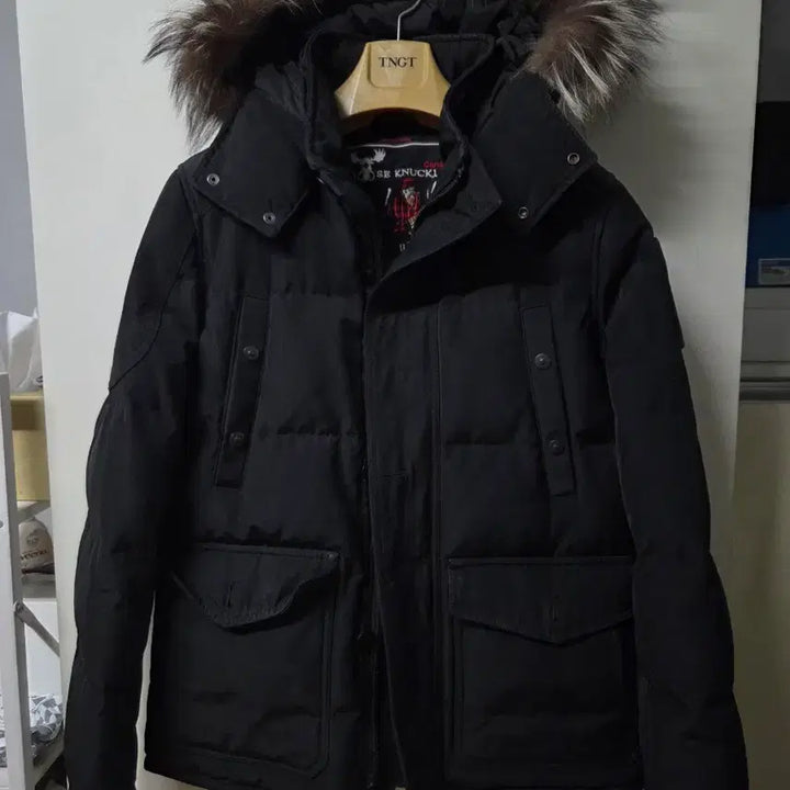 [BUNJANG] Moose Knuckles Padded Jacket &amp; Wool Coat Bundle Set / [2개 일괄] 무스너클 블랙 패딩 + 모직코트