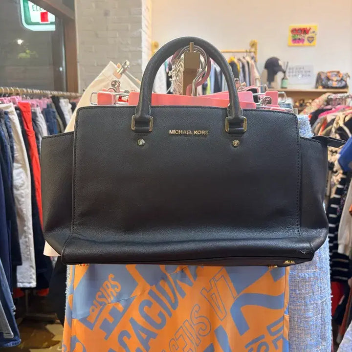 [BUNJANG] Michael Kors Black Tote Bag / 마이클코어스 블랙 토트백