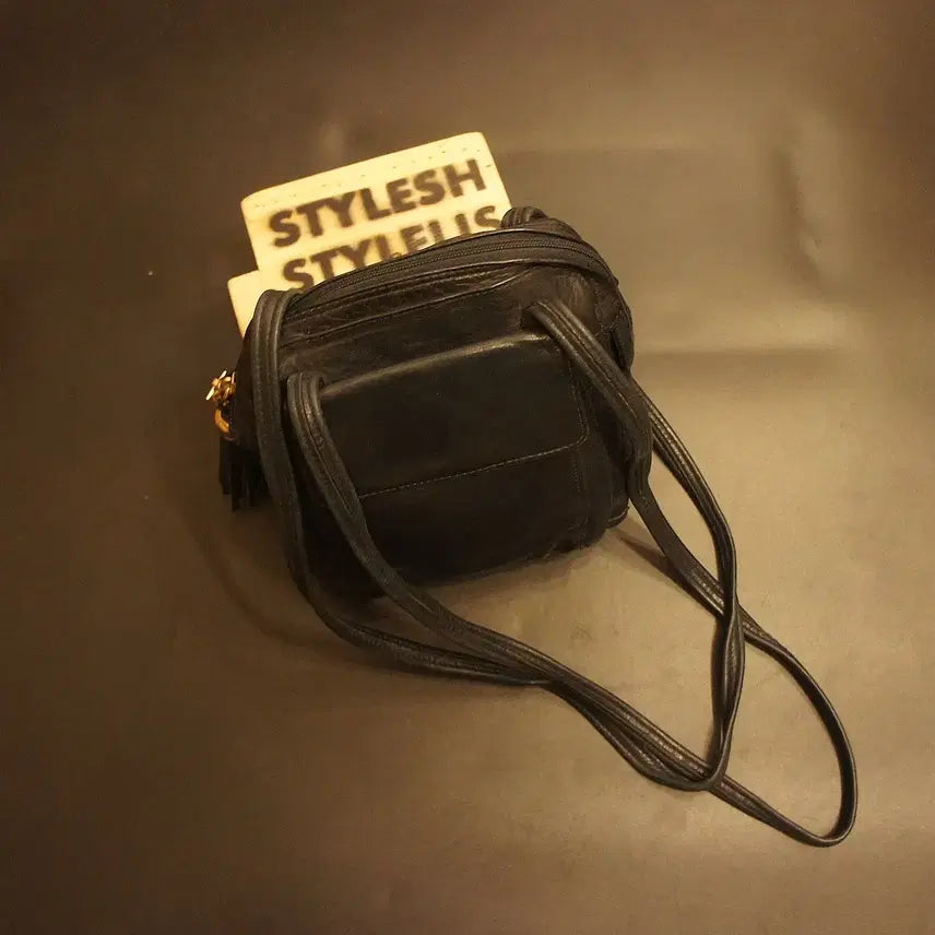 [BUNJANG] 7152 Leather Crossbody Bag / 7152 크로스가방 크로스백 가죽백 천가방 빈티지가방 여성가방 남자백