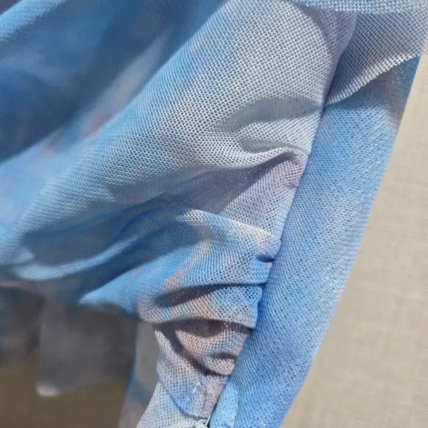 [BUNJANG] KIP Chiffon Layered Tube Top Blouse / 키프 쉬폰 캉캉 튜브탑 블라우스 핑크/민트 , 블루 컬러 새상품