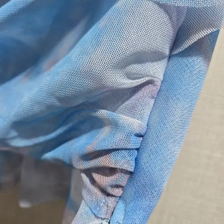 [BUNJANG] KIP Chiffon Layered Tube Top Blouse / 키프 쉬폰 캉캉 튜브탑 블라우스 핑크/민트 , 블루 컬러 새상품
