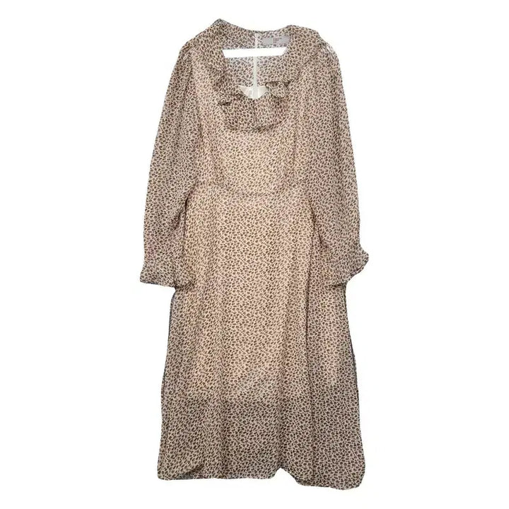 [BUNJANG] 8seconds Polka Dot Beige Dress / 에잇세컨즈 도트 베이지 원피스 F