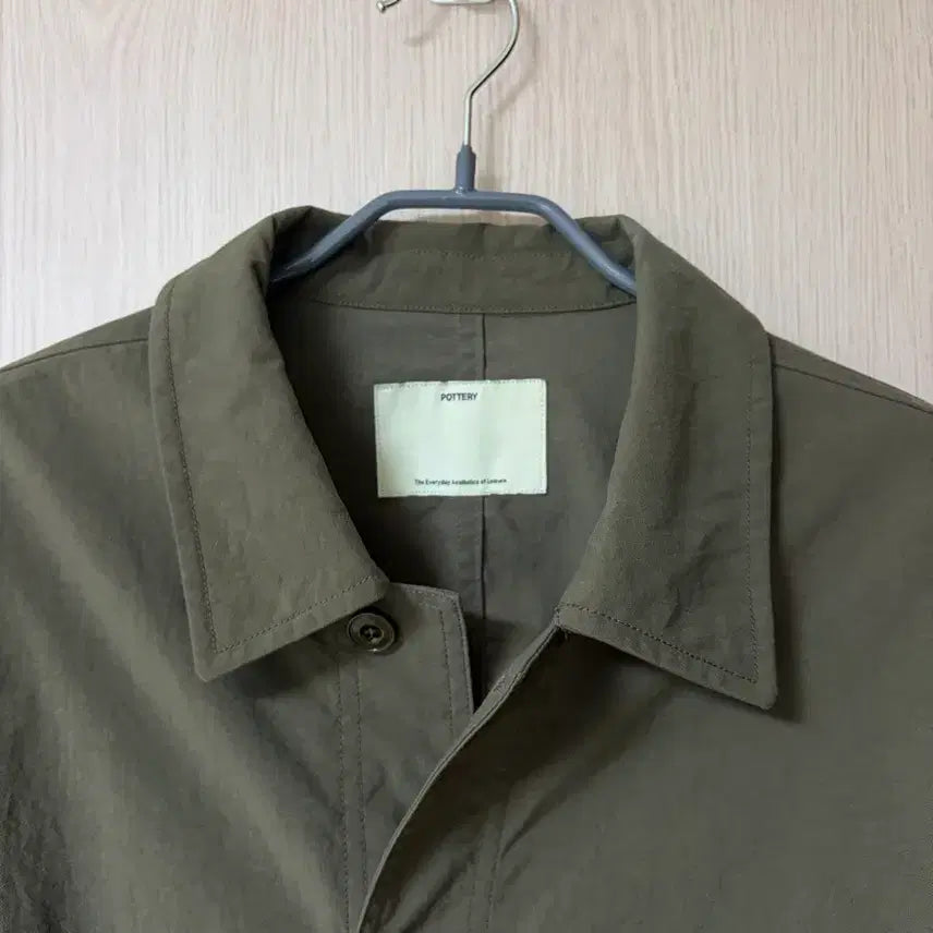 [BUNJANG] Pottery Work Jacket Olive 2 Nylon Taslan Size 2 / [2size] 포터리 워크자켓 올리브2