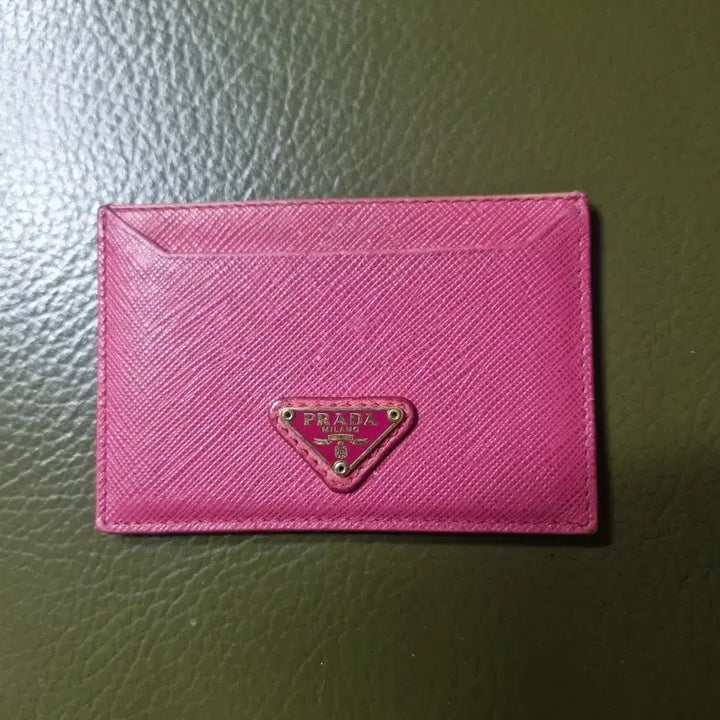 [BUNJANG] Prada Pink Leather Card Holder / 프라다카드지갑
