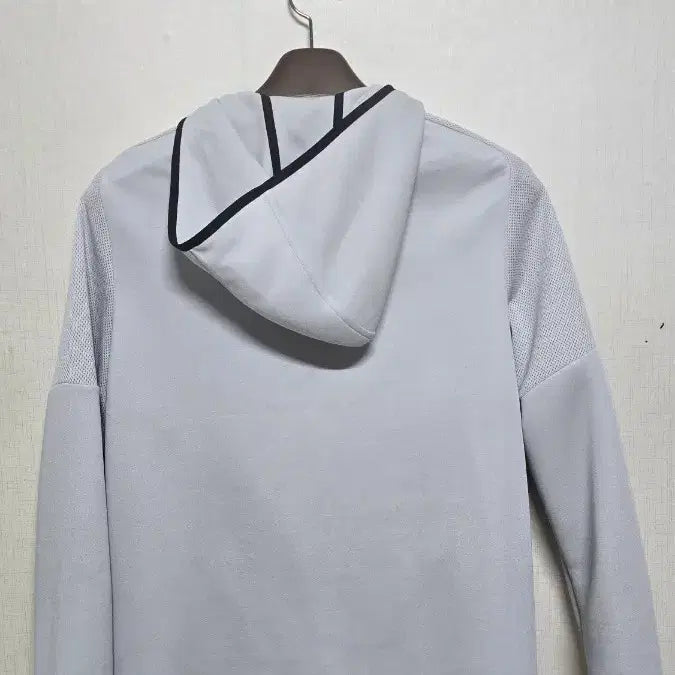 [BUNJANG] Under Armour Mesh Hooded Zip-Up Jacket - Light Grey / 언더아머 메쉬 후드 집업 자켓 그레이