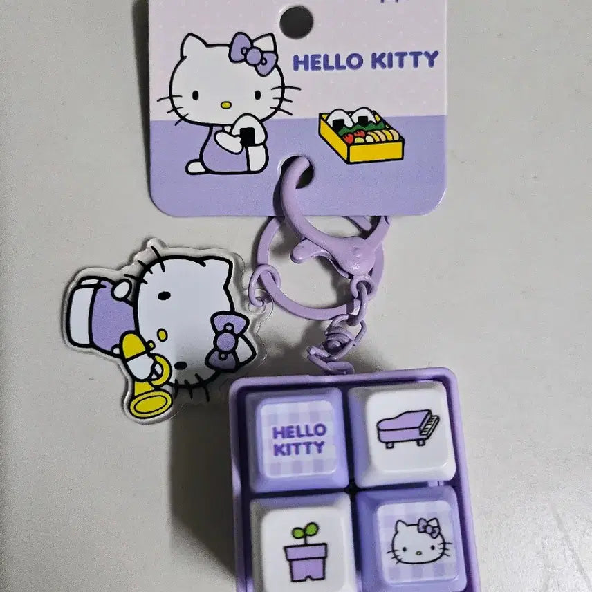 [BUNJANG] Sanrio Hello Kitty LED 4-Bulb Keycap Keychain / (새상품) 산리오 Led 4구 키티 키캡 키링
