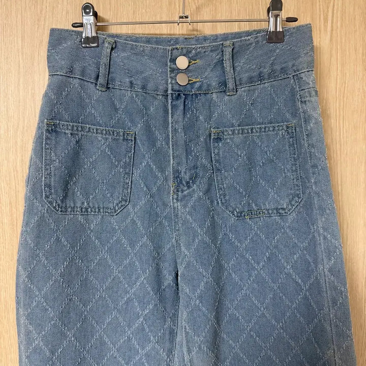 [BUNJANG] Diamond Pattern Denim Pants - Medium / 다이아몬드 패턴 데님 팬츠[M]