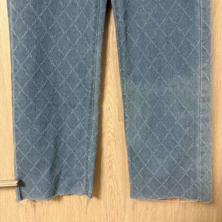 [BUNJANG] Diamond Pattern Denim Pants - Medium / 다이아몬드 패턴 데님 팬츠[M]