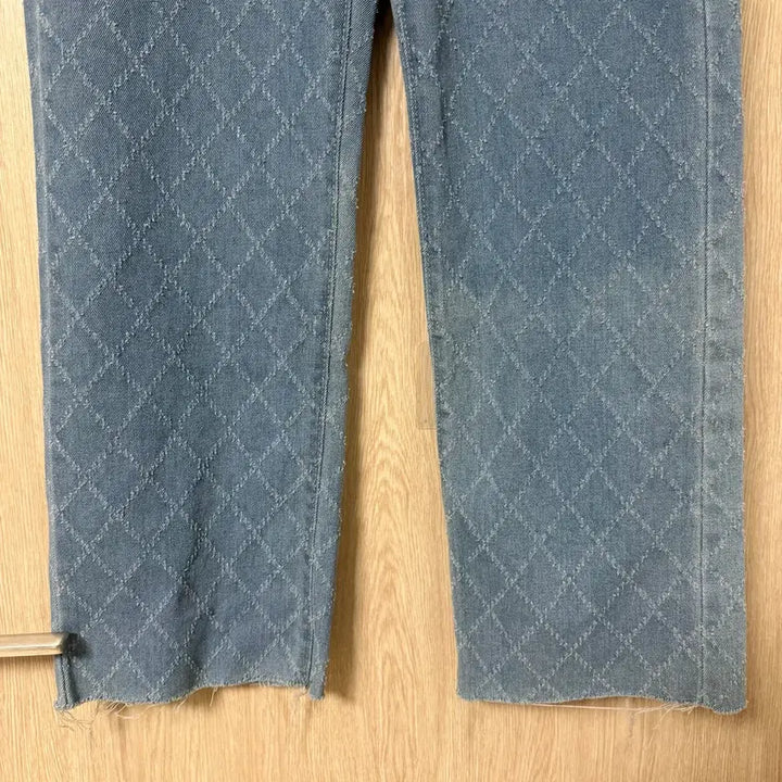 [BUNJANG] Diamond Pattern Denim Pants - Medium / 다이아몬드 패턴 데님 팬츠[M]