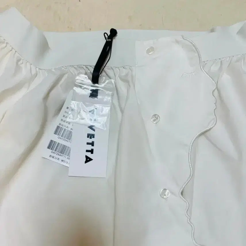 [BUNJANG] Vivetta White Off-Shoulder Blouse / VIVETTA 화이트 오프숄더 블라우스