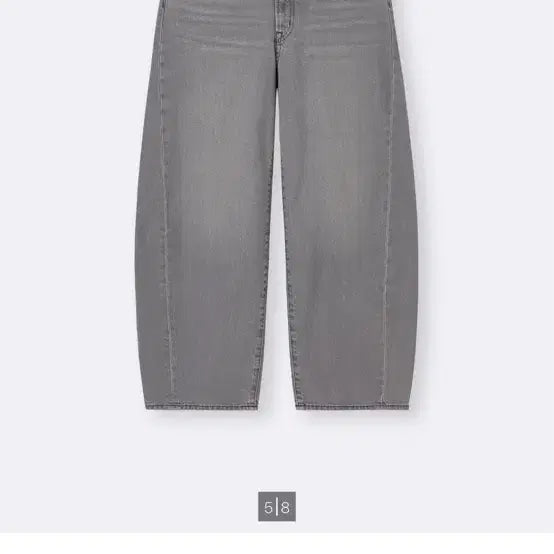 [BUNJANG] GU Barrel Leg Jeans Grey Size 34 / Gu 배럴레그진 그레이 34사이즈