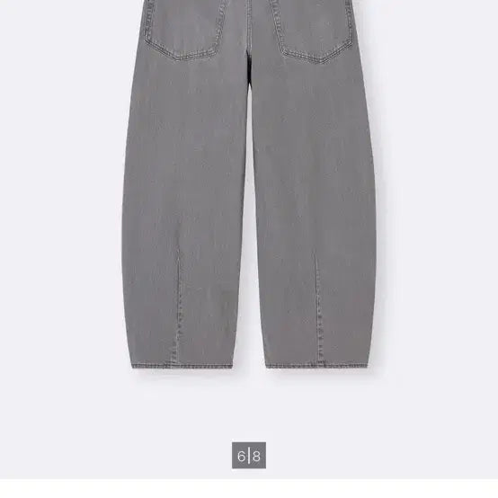 [BUNJANG] GU Barrel Leg Jeans Grey Size 34 / Gu 배럴레그진 그레이 34사이즈