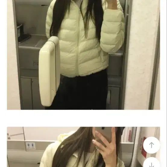 [BUNJANG] Duck Down Hooded Padding Lemon / 덕다운 후드 패딩 레몬