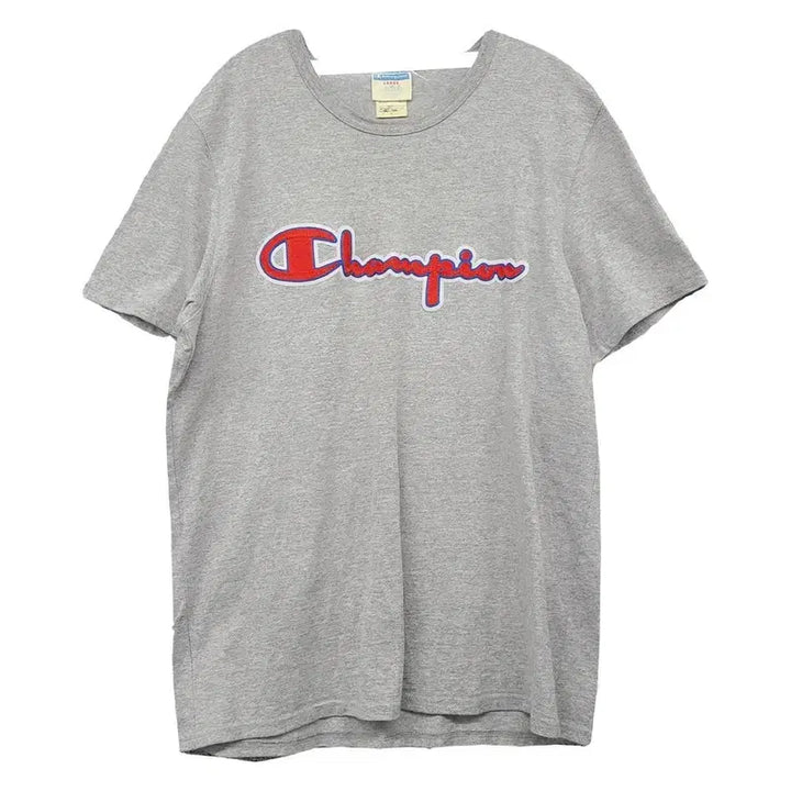 [BUNJANG] Champion Printing Light Grey T-Shirt LARGE / 챔피온 프린팅 라이트 그레이 반팔티 LARGE