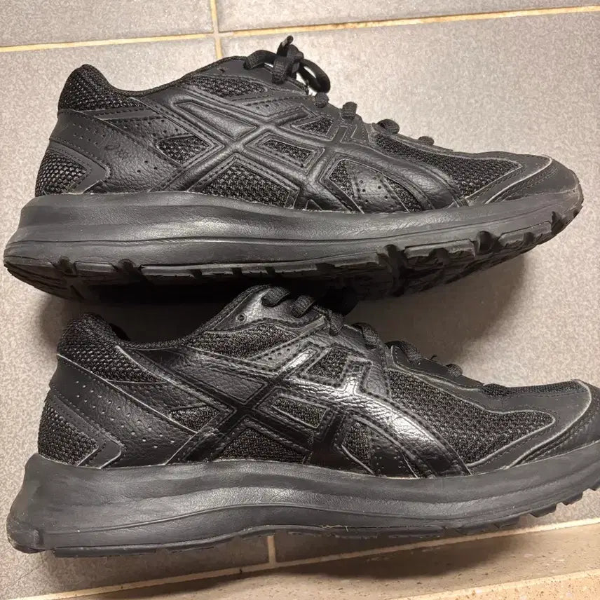 [BUNJANG] ASICS Jog 100s Running Shoes Black / 아식스 조그100s 블랙 운동화 러닝화