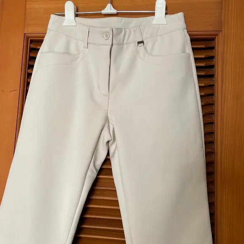 [BUNJANG] Black Cat Fleece Lined Straight Leg Pants / 블랙캣 기모 일자 바지