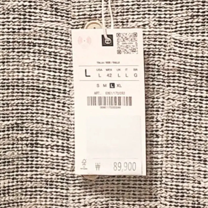 [BUNJANG] Zara Relaxed Fit Overshirt (Black/Cream) / [새상품] ZARA 자라 셔츠 100~105사이즈