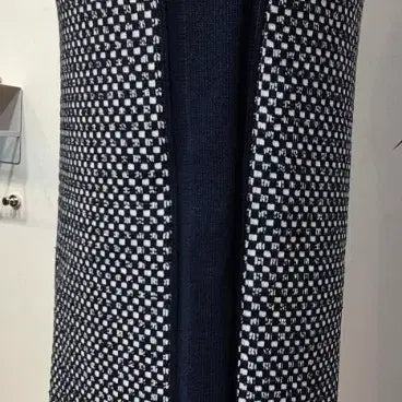 [BUNJANG] Objet Check Pattern H-Line Skirt / 오브제 체크 패턴 H라인 스커트