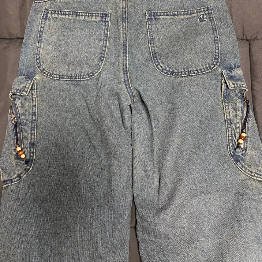 [BUNJANG] KOSEIO Round Pocket Cargo Jeans Blue Size 2 / 코이세이오 라운드포켓 카고진 블루 2사이즈