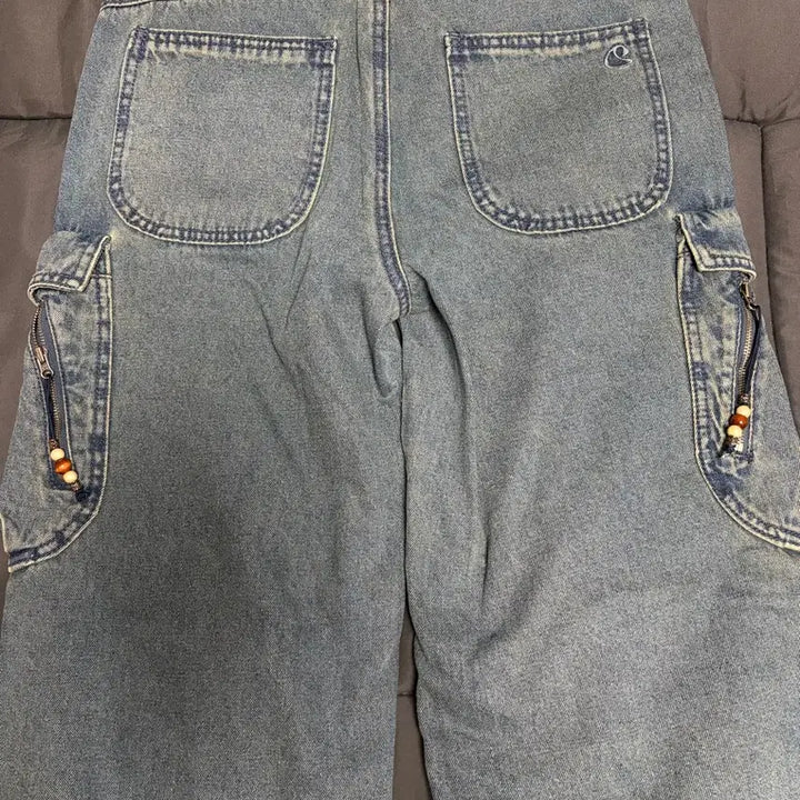 [BUNJANG] KOSEIO Round Pocket Cargo Jeans Blue Size 2 / 코이세이오 라운드포켓 카고진 블루 2사이즈