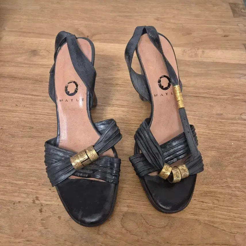 [BUNJANG] Mayle Black Heel Sandals / MAYLE 메일레 블랙 힐 샌들